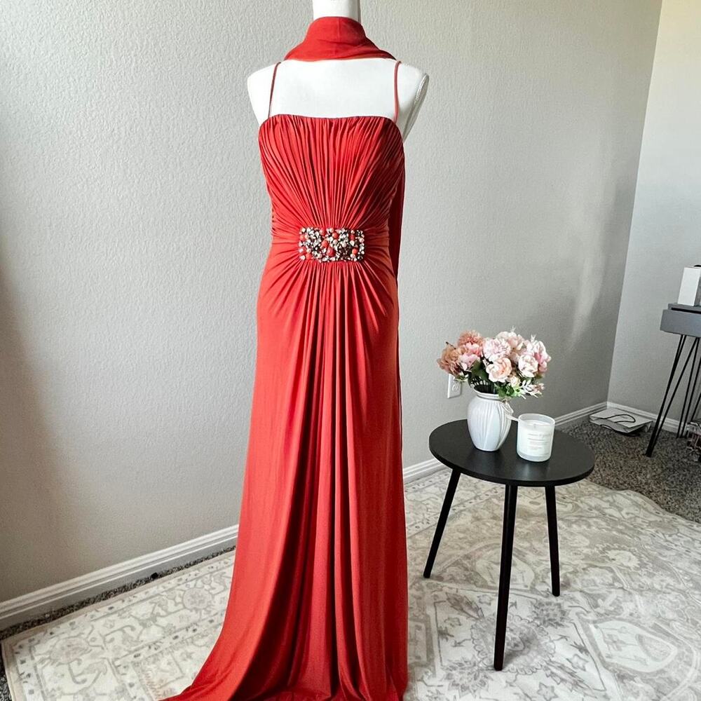 Mignon vintage coral evening